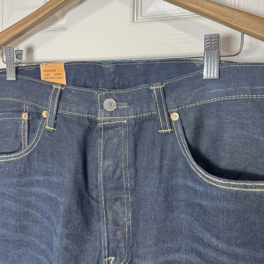 NWT Vintage Levi's Men's 501‎ Button Fly Jeans Size 38x30 Blue Denim